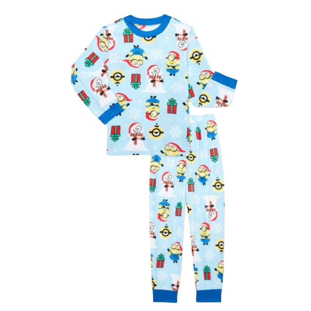DESPICABLE ME 2 PIECE PAJAMA SET - BLUE MULTI SIZES (NEW WITH TAGS) A13
